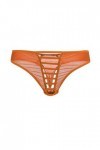 Mode sexy sexy dentelle ruban sous-vêtements pour hommes sous-vêtements sexy pour hommes lingerie rouge dames, Orange, taille