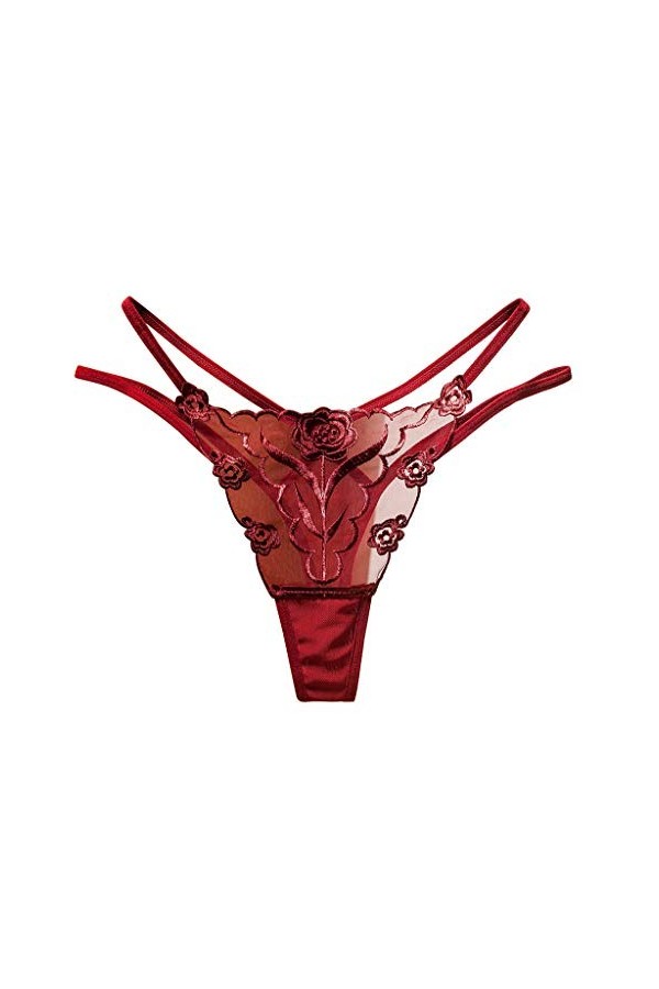 Générique Ladies Thong sous-vêtements Dentelle Femmes Thong Culottes Briefs Pantalons Sexy Lingerie Hyper Sexy Ouverte