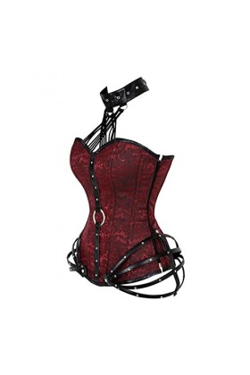 KEMNET Corset Underbust Sexy Lace Up Corsets Bustier Corset Color : 703-1, Size : M 