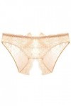 Générique Culotte en Dentelle pour Femme Sexy sous-vêtement Bas Entrejambe Culotte Taille Ouverte intimes Lingerie Homme Dent