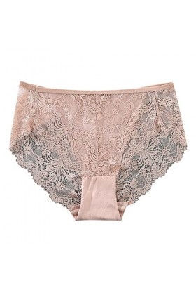 Culotte sexy en dentelle respirante pour femme Taille 7, Rouge, L