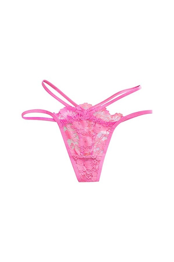 PANPANY Culottes pour Femme Tanga Sexy Slips Multipack Femme Taille Basse Soutien-Gorge sous Vetements Culottes Panties Dente