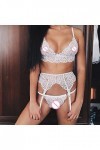 Dentelle Bas de Lingerie Bodystocking Costume à Trois Points en Dentelle de Lingerie Sexy européenne et avec sous-vêtements M
