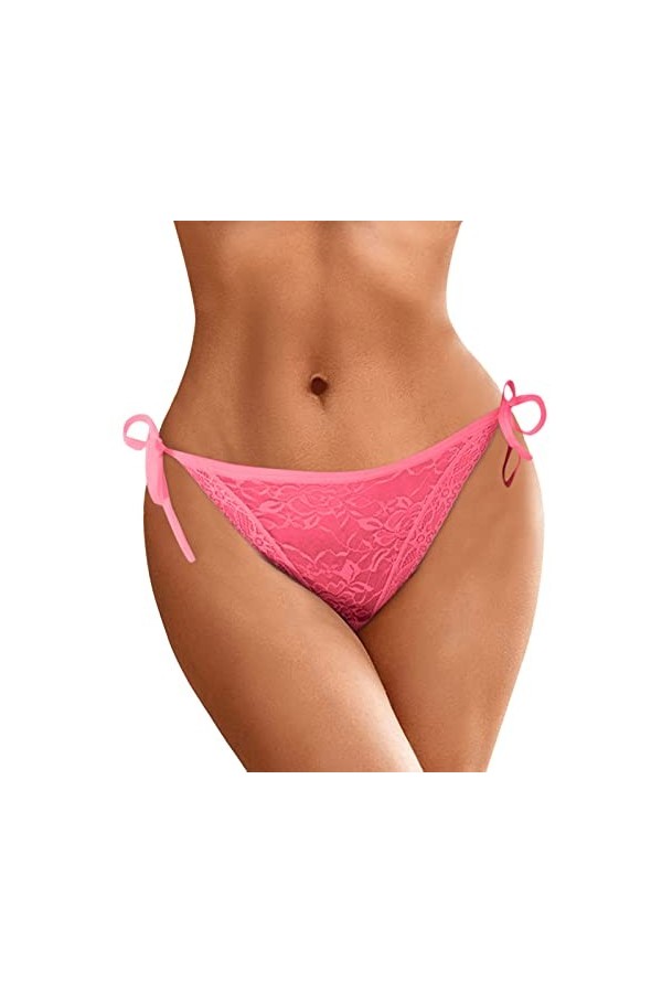 PANPANY Culottes pour Femme Panties sans Couture Soutien-Gorge Multipack Dentelle Tanga Confortables Taille Basse Femme Multi