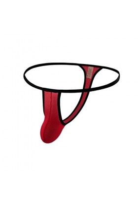 Tableau des tailles pour homme Sous-vêtements sexy en coton sexy et respirant, rouge, L