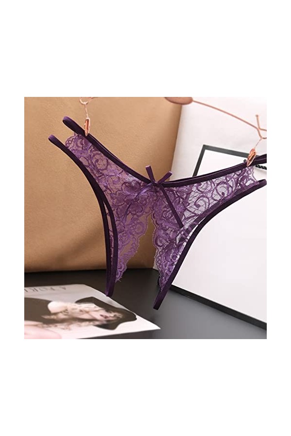 Générique Culotte Entrejambe Basse Taille Ouverte Culotte en Dentelle Culotte sous-Vêtements Sexy Femme Culotte Femme Menstru