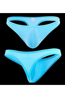 Junhasgood String sous-Vêtement Surélevé sous-Vêtements de Glace T Culotte en Soie Sexy Hommes Shorts sous-Vêtements Pantalon