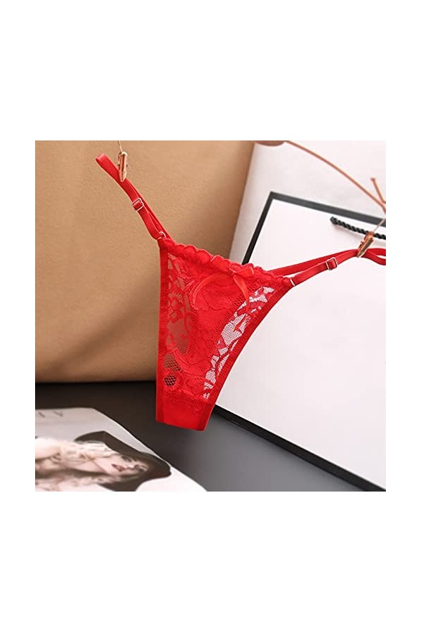 Body noir en dentelle pour femme - Ensemble de jarretelles pour femme - Culotte - Culotte - Culotte basse - Culotte sexy en d