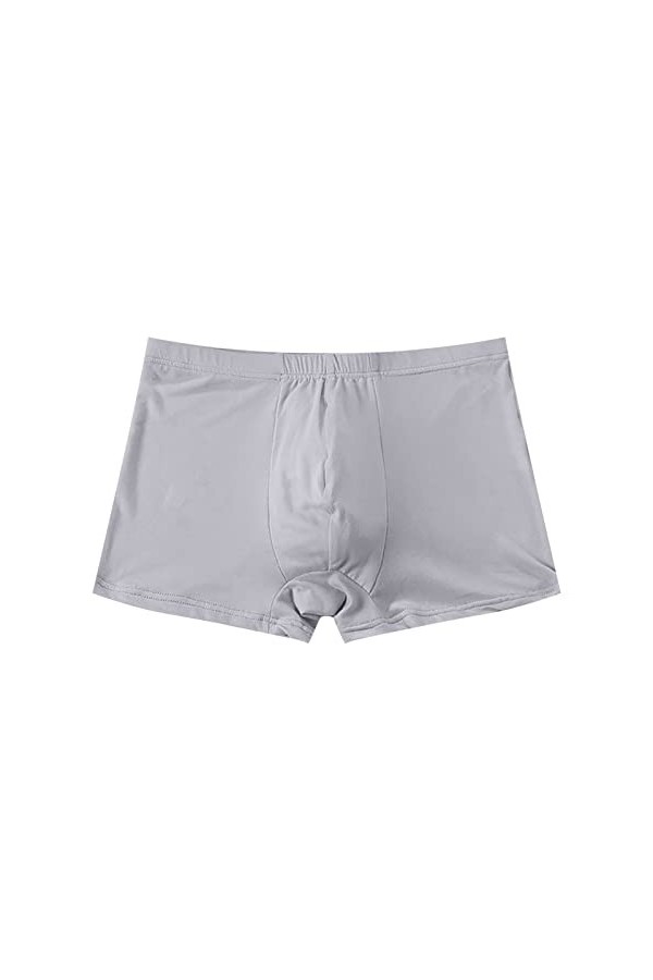 Sous-vêtements pour homme - Boxer rétro - Respirant - En soie glacée - Sexy - Sous-vêtements imprimés - Lingerie sexy - Pour 