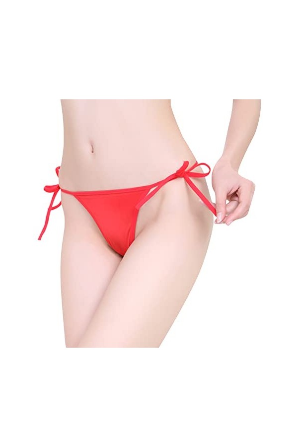 Culotte Femme, Reliure Latérale, Culotte À Lacets, Coton Culotte Douce, String Sans Coutures Hommes Sexy Sous-Vêtements Avec 