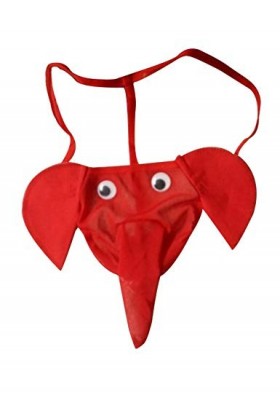 Bestgift Culottes Strings sous-Vêtements Sexy Respirant Femme Taille Unique Rouge