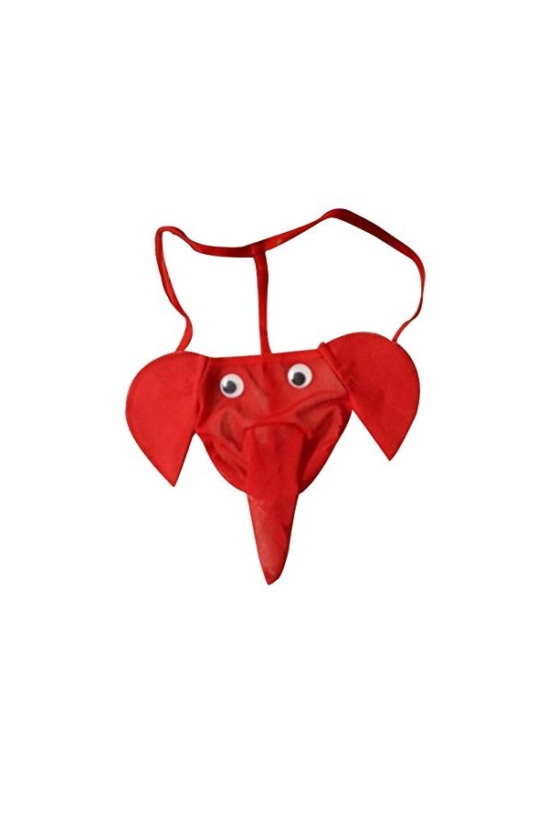 Bestgift Culottes Strings sous-Vêtements Sexy Respirant Femme Taille Unique Rouge