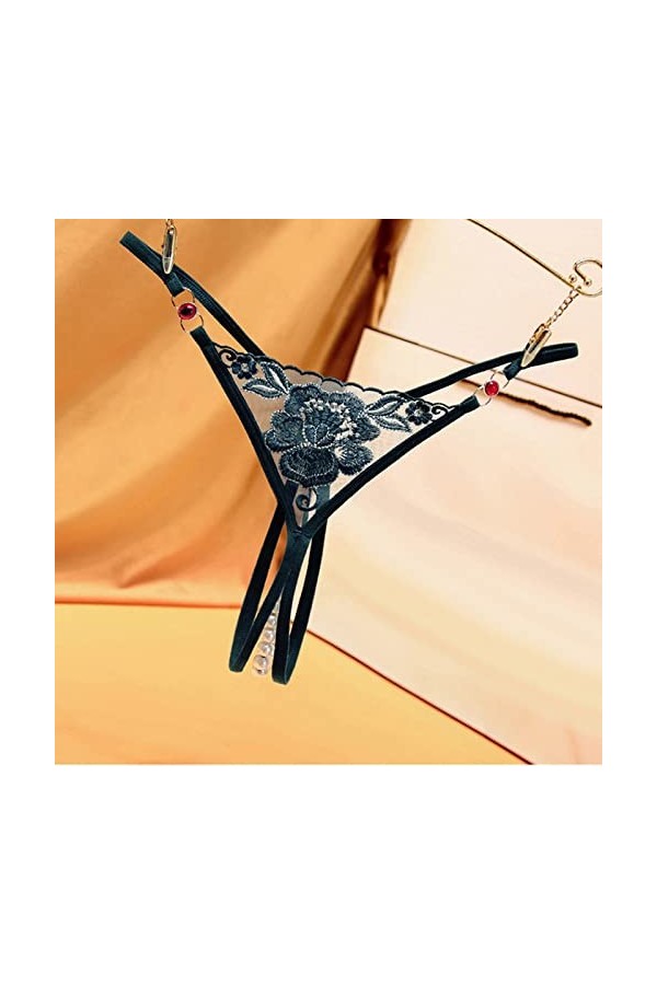 Jiabing Womes Dentelle sous-vêtements Culottes Sexy Doux sans Couture Slips Hipster Culottes pour Dames Bustier Dentelle Blan