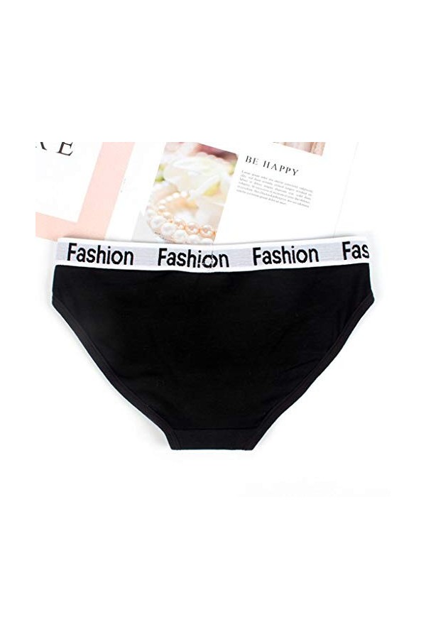 Sous-vêtements sous-marins S-XL Pyjama court en coton Sous-vêtement Lingerie Femme Ensemble élégant, Noir , XL