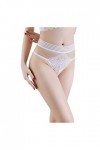 Pdakieyxnd Culotte Taille Tongs Culotte sous-vêtements Femmes Dame Slips Bas Sexy-Dentelle intimes Lingerie Cuir Ouvert