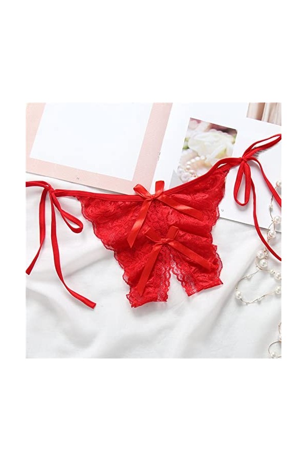 Pdakieyxnd Tenu Sexy Coquin Femme Dentelle Coquine Babydoll Rouge Hot Body Sensuelle Érotique Sexy Femme Coquine Lingerie Vêt