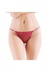 Sous-vêtements jetables pour femmes sexy en dentelle Culotte à lacets au crochet Culotte Tangas G String Lingerie Sous-vêteme