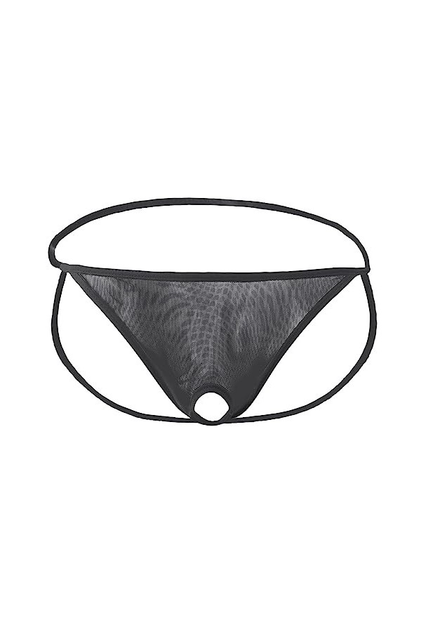 Gefomuofe Boxer homme string de bain homme string tanga homme transparent maille ouverture ouvert slip ouvert string homme bo