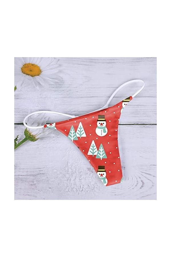 String Tongs pour Femmes Coton Culotte Stretch T Dos Tongs Taille Basse Hipster sous-vêtements Sexy Menstruelle Jetable Taill