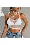 Lingerie Sexy pour Femme Hauts décontractés sans Manches pour Femmes Voir à Travers la Chemise Transparente pour Femmes en Ma