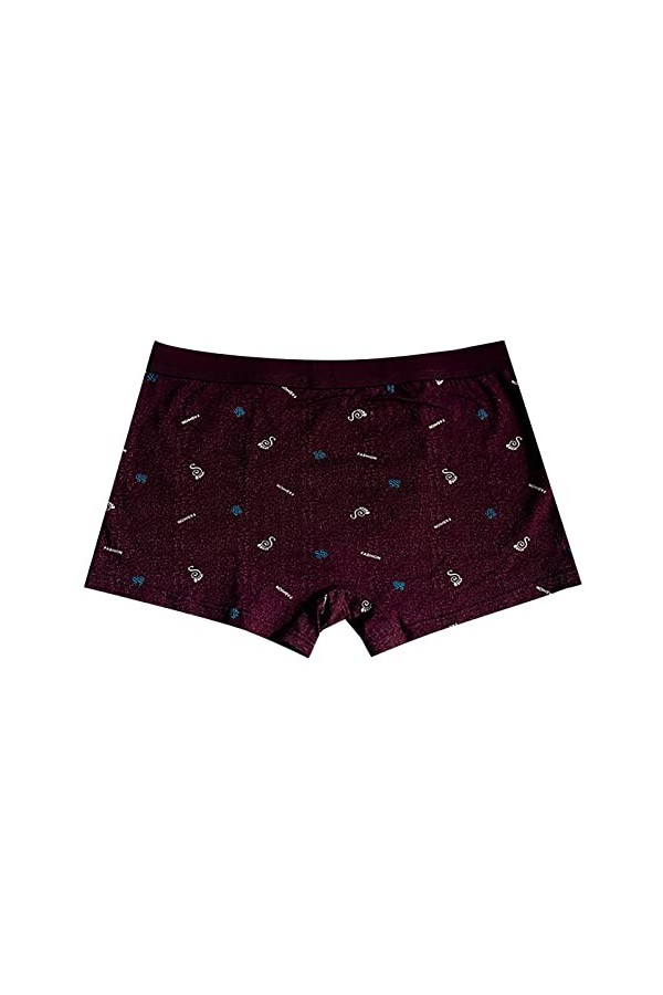 Beokeuioe Low Rise Boxer en coton élastique pour homme, A2 rouge., XL