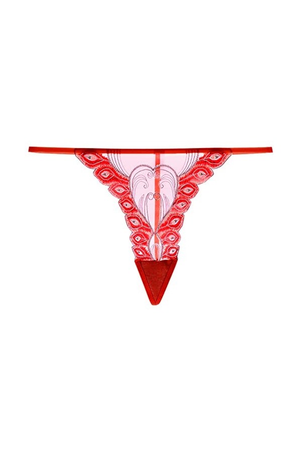 Femme Culotte Sexy String Culotte Taille Basse Slip en Dentelle sous-vêtement,Sexy Taille Basse Culotte Dentelle Tongs Slips 