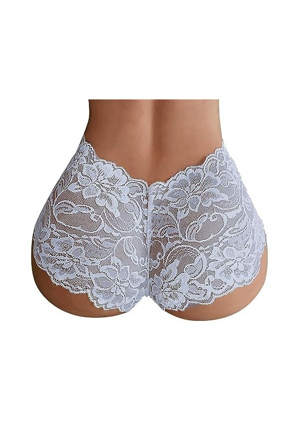 Culotte Femme Taille Haute Slips Elasticité Tangas rayés Taille Haute personnalisés No Show Tongs personnalisées Culottes Str