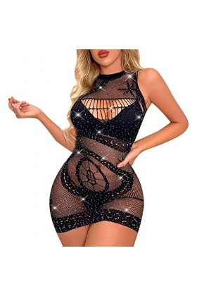 Sexy Combinaison Latex Femme Lingerie erothique Femme Combinaison Sexy Lingerie Et VêTements Nuisette Femme Sexy Erotique Str