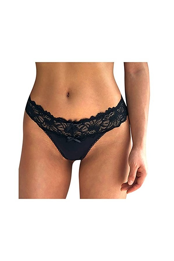 URIBAKY-Blousons Ensemble Nuisette Out Hollow Crochet Lace-up Culotte pour Les Femmes sous-vêtements Sexy Culottes Dentelles 