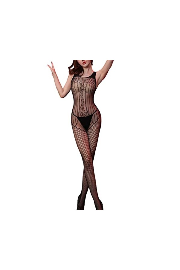 Générique Lingerie Sexy Femme Dentelle Dos NuErothique Lingerie Sexy Trois Points Passion Bas Serrés Tearable Sexy Net Ensemb