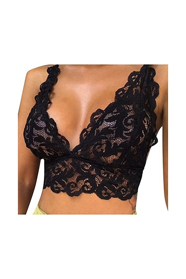 Ensemble de lingerie avec culotte avec collants, soutien-gorge et ceinture pour femme, Noir-f, XXXL