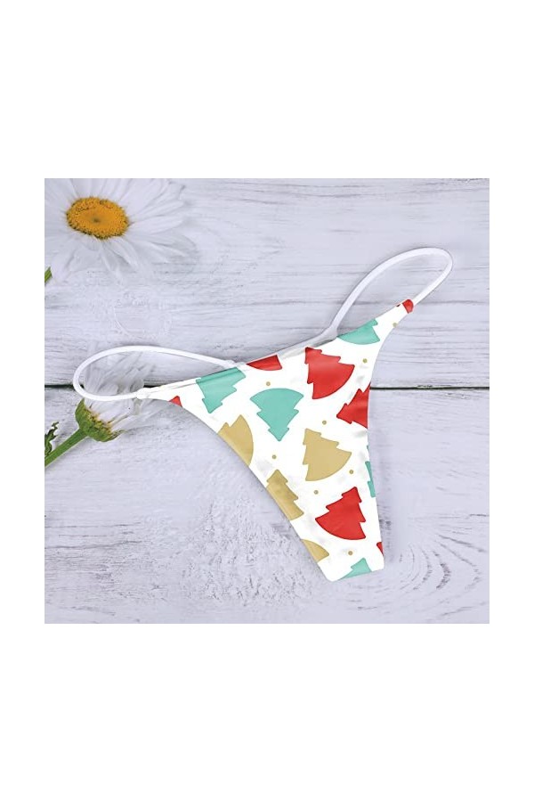 String Tongs pour Femmes Coton Culotte Stretch T Dos Tongs Taille Basse Hipster sous-vêtements Sexy Menstruelle Jetable Taill