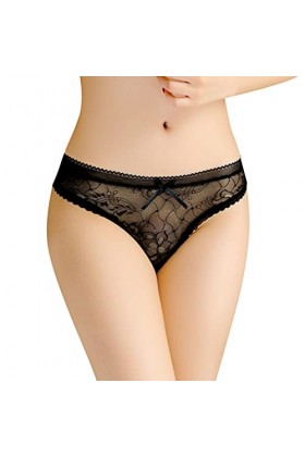 Lightning Deals Femme Érotique Femmes Sexy Ceinture Mince String Ouvert T Pantalon Taille Basse Brodé Culotte Culotte Menstru