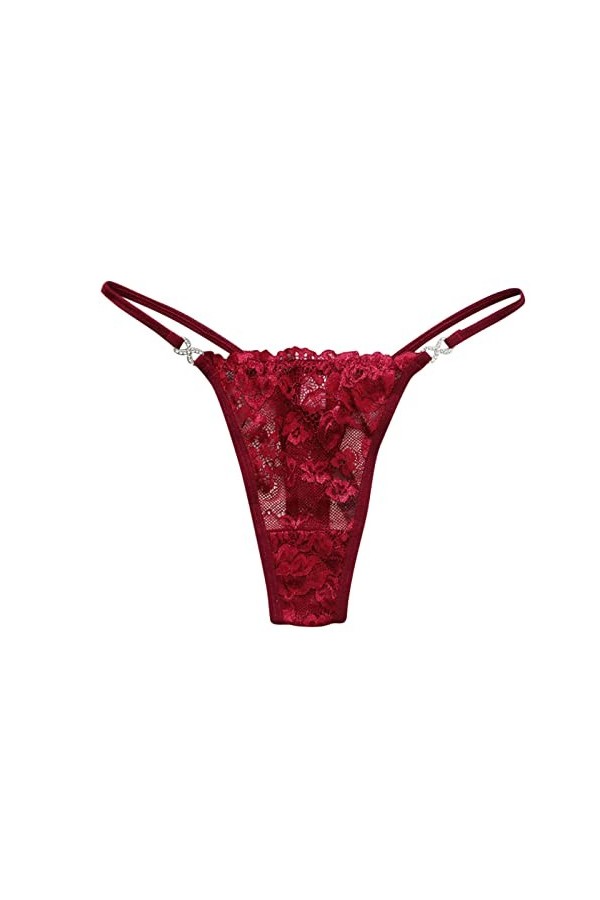 PANPANY Culottes pour Femme Dentelle Multipack Taille Basse Multicolore sans Couture sous Vetements Soutien-Gorge Sexy Tanga 