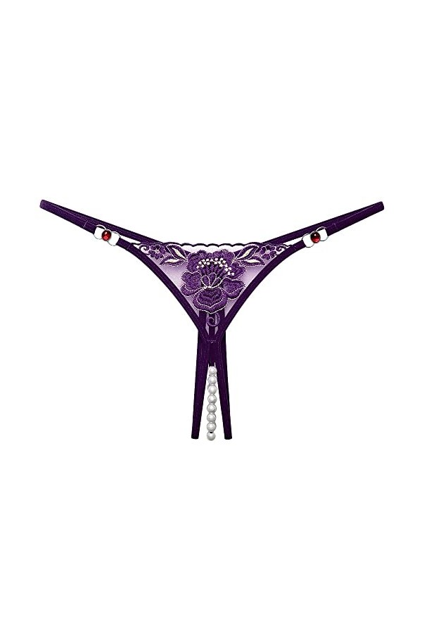 Jiabing Womes Dentelle sous-vêtements Culottes Sexy Doux sans Couture Slips Hipster Culottes pour Dames Bustier Dentelle Blan