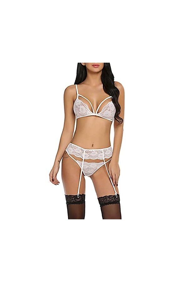 Sexy Bas Femme Vintage Couture Porte Grande Taille Saint-Valentin des Années 20 Ensemble Lingerie Nylon Dentelle Tenue Porte 