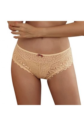Luckywaqng Lingerie noire pour femme - Culotte sexy en dentelle - Culotte à franges, kaki, XL