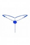 Jiabing Femmes Thong Lady Thong Sexy Dames G-String Briefs Dentelle Pantalons sous-vêtements Culottes Lingerie Marque Blue, 