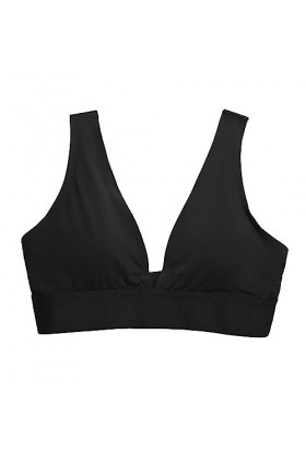 Soutien-gorge de course pour femme - Confortable - Sexy - Beau dos - Sexy - Sans peur - V profond - Sans anneau en acier, Noi