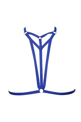 LIBELLEFLY Soutien-gorge sexy à lacets pour femme avec découpe noire réglable, soutien-gorge à bande élastique, lingerie sexy