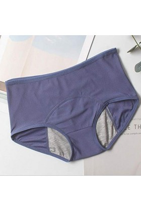 Luckywaqng Lingerie qui fuit pendant une fuite Culotte pour femme Sous-vêtement physiologique Culotte taille grande taille av