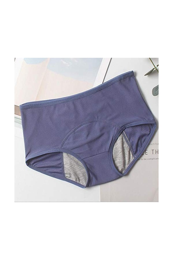 Luckywaqng Lingerie qui fuit pendant une fuite Culotte pour femme Sous-vêtement physiologique Culotte taille grande taille av