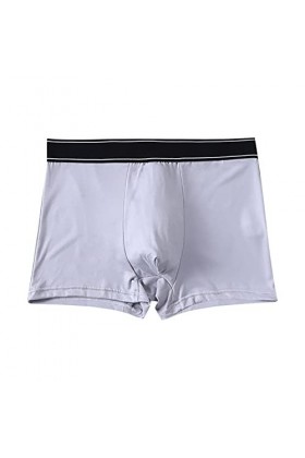 Sous-vêtements pour homme - Boxer rétro - Respirant - En soie glacée - Sexy - Sous-vêtements imprimés - Lingerie sexy - Pour 
