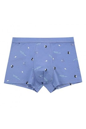 Beokeuioe Short rétro en coton pour homme - Doux et respirant - Sous-vêtements - Boxer pour homme - Hipster - Microfibre - So