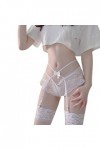 Jarretelles sexy en dentelle pour femme Taille 36, Blanc., Taille unique