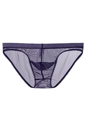 Gefomuofe Sous-vêtement gay pour homme - En dentelle transparente - String en maille - Respirant - Lingerie - Sous-vêtements 