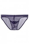 Gefomuofe Sous-vêtement gay pour homme - En dentelle transparente - String en maille - Respirant - Lingerie - Sous-vêtements 