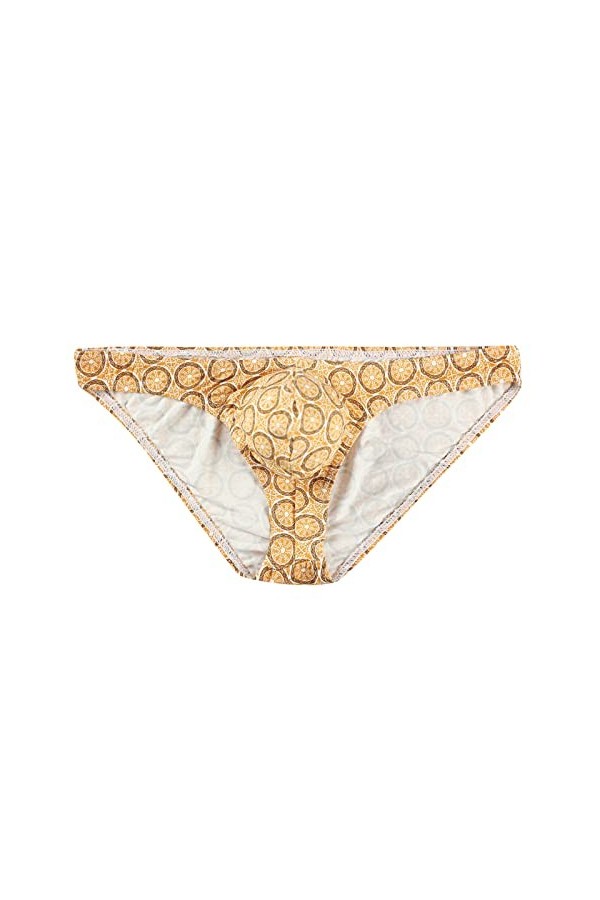 Sous-vêtements bon marché pour homme - Style rétro sexy - Taille basse - Sexy - Confortable - Doux - Triangulaire - Imprimé, 