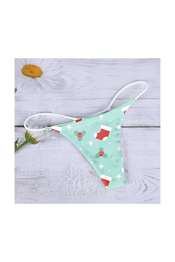 String Tongs pour Femmes Coton Culotte Stretch T Dos Tongs Taille Basse Hipster sous-vêtements Sexy Menstruelle Jetable Taill