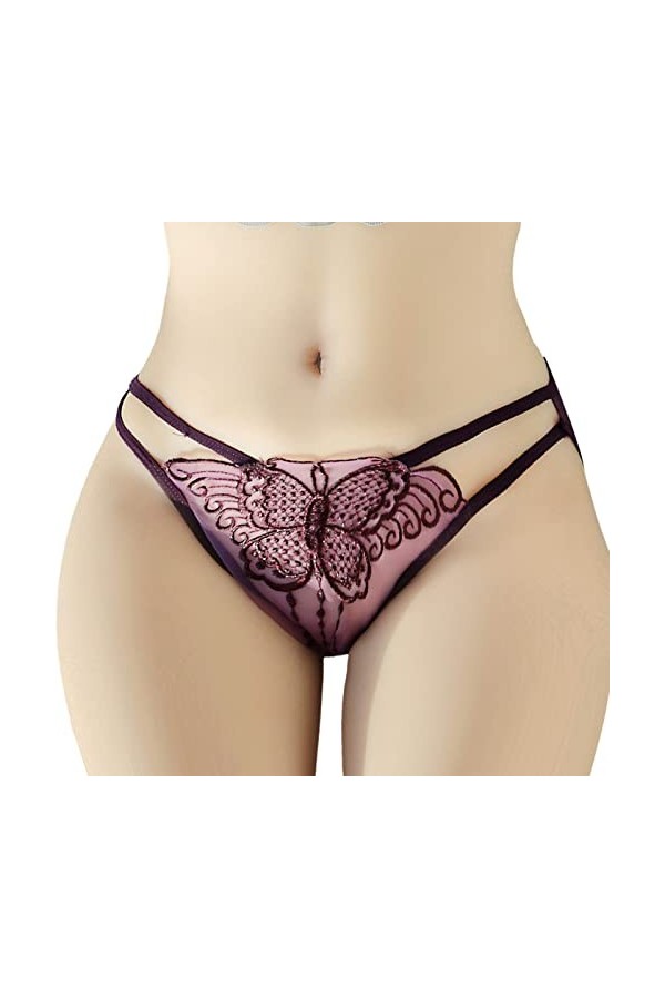 Générique Culotte Femme Taille Haute Culottes pour Femmes Filles Culotte Haute Gainante Coquine Hot Ouverte Dentelle Lingerie